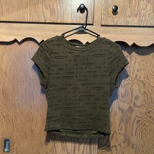 buckle distressed t-shirt